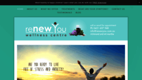 What Renewyou.com.au website looked like in 2021 (3 years ago)