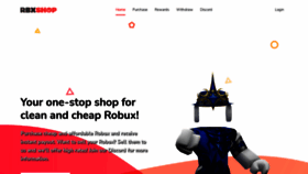 What Rbxshop.net website looked like in 2021 (3 years ago)