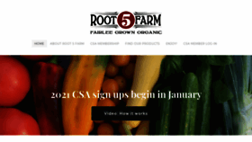 What Root5farm.com website looked like in 2021 (3 years ago)