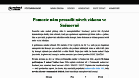 What Regulacekonopi.cz website looked like in 2021 (3 years ago)