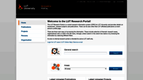 What Research.lut.fi website looked like in 2021 (3 years ago)