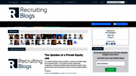 What Recruitingblogs.com website looked like in 2021 (3 years ago)