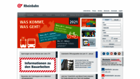 What Rheinbahn.de website looked like in 2021 (3 years ago)