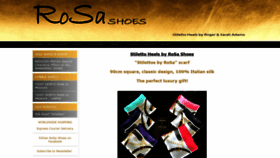 What Rosashoes.com website looked like in 2021 (3 years ago)
