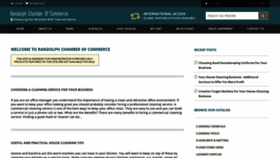 What Randolphchamberofcommerce.org website looked like in 2021 (3 years ago)