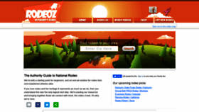 What Rodeoz.com website looked like in 2021 (3 years ago)