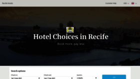 What Recifetophotels.com website looked like in 2021 (3 years ago)