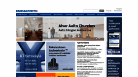 What Rakennustieto.fi website looked like in 2021 (4 years ago)