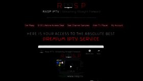 What Rasp.tv website looked like in 2021 (3 years ago)