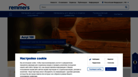 What Remmers.ru website looked like in 2021 (4 years ago)