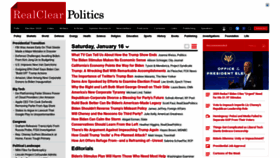 What Realclearpolitics.com website looked like in 2021 (3 years ago)