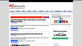 What Redmondpie.com website looked like in 2021 (4 years ago)