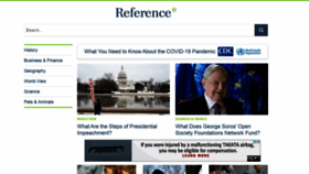What Reference.com website looked like in 2021 (4 years ago)