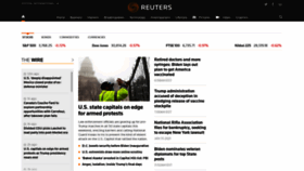 What Reuters.com website looked like in 2021 (3 years ago)