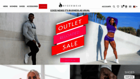What Ryderwear.com website looked like in 2021 (3 years ago)