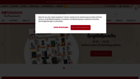 What Rossmann.de website looked like in 2021 (3 years ago)
