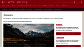What Royalsocietypublishing.org website looked like in 2021 (4 years ago)