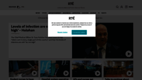 What Rte.ie website looked like in 2021 (3 years ago)