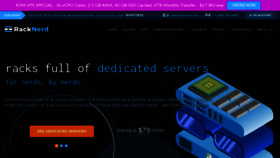 What Racknerd.com website looked like in 2021 (3 years ago)