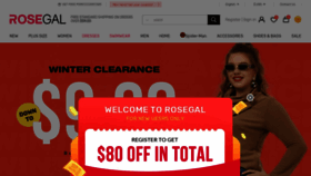 What Rosegal.com website looked like in 2021 (3 years ago)