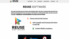What Reuse.software website looked like in 2021 (3 years ago)