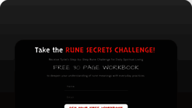 What Runesecrets.com website looked like in 2021 (3 years ago)