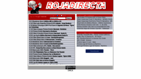 What Rojadirecta.top website looked like in 2021 (3 years ago)