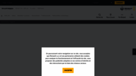 What Renault.be website looked like in 2021 (3 years ago)
