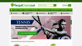 What Racquetdepot.co.uk website looked like in 2021 (3 years ago)