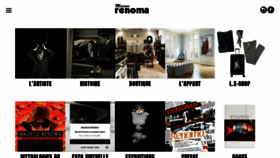 What Renoma-paris.com website looked like in 2021 (3 years ago)