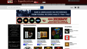 What Reggaerecord.com website looked like in 2021 (3 years ago)