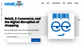 What Retailgeek.com website looked like in 2021 (3 years ago)