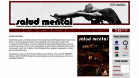 What Revistasaludmental.mx website looked like in 2021 (3 years ago)
