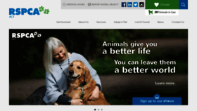 What Rspca-act.org.au website looked like in 2021 (3 years ago)