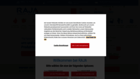 What Rajapack.de website looked like in 2021 (3 years ago)