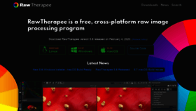 What Rawtherapee.com website looked like in 2021 (3 years ago)