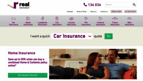 What Realinsurance.com.au website looked like in 2021 (3 years ago)