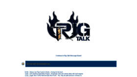 What Rig-talk.com website looked like in 2021 (3 years ago)