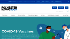 What Rochestergeneral.org website looked like in 2021 (3 years ago)