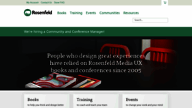 What Rosenfeldmedia.com website looked like in 2021 (3 years ago)