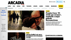 What Revistaarcadia.com website looked like in 2021 (3 years ago)