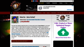 What Razzball.com website looked like in 2021 (3 years ago)
