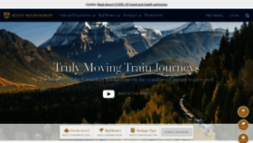 What Rockymountaineer.com website looked like in 2021 (3 years ago)
