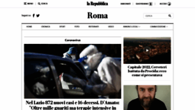 What Roma.repubblica.it website looked like in 2021 (3 years ago)