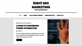 What Rightmixmarketing.com website looked like in 2021 (3 years ago)