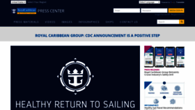 What Royalcaribbeanpresscenter.com website looked like in 2021 (3 years ago)