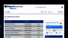 What Reportaziende.it website looked like in 2021 (3 years ago)
