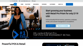 What Retailpro.com website looked like in 2021 (3 years ago)