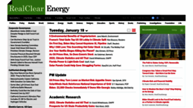 What Realclearenergy.org website looked like in 2021 (3 years ago)
