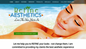 What Refineaestheticsllc.com website looked like in 2021 (3 years ago)